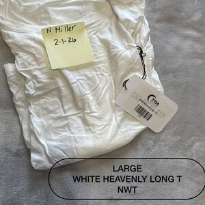 ZYIA White Heavenly Long T-Shirt
